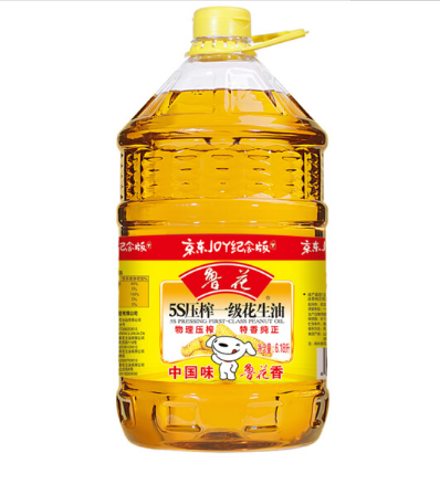 鲁花&nbsp;食用油&nbsp;5S物理压榨&nbsp;压榨一级&nbsp;花生油（京东定制）&nbsp;6.18L