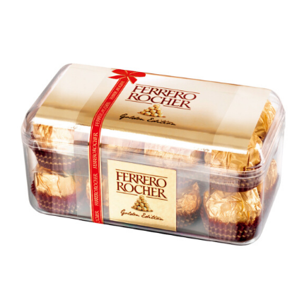 Ferrero&nbsp;Rocher费列罗榛果威化糖果巧克力礼盒16粒200g